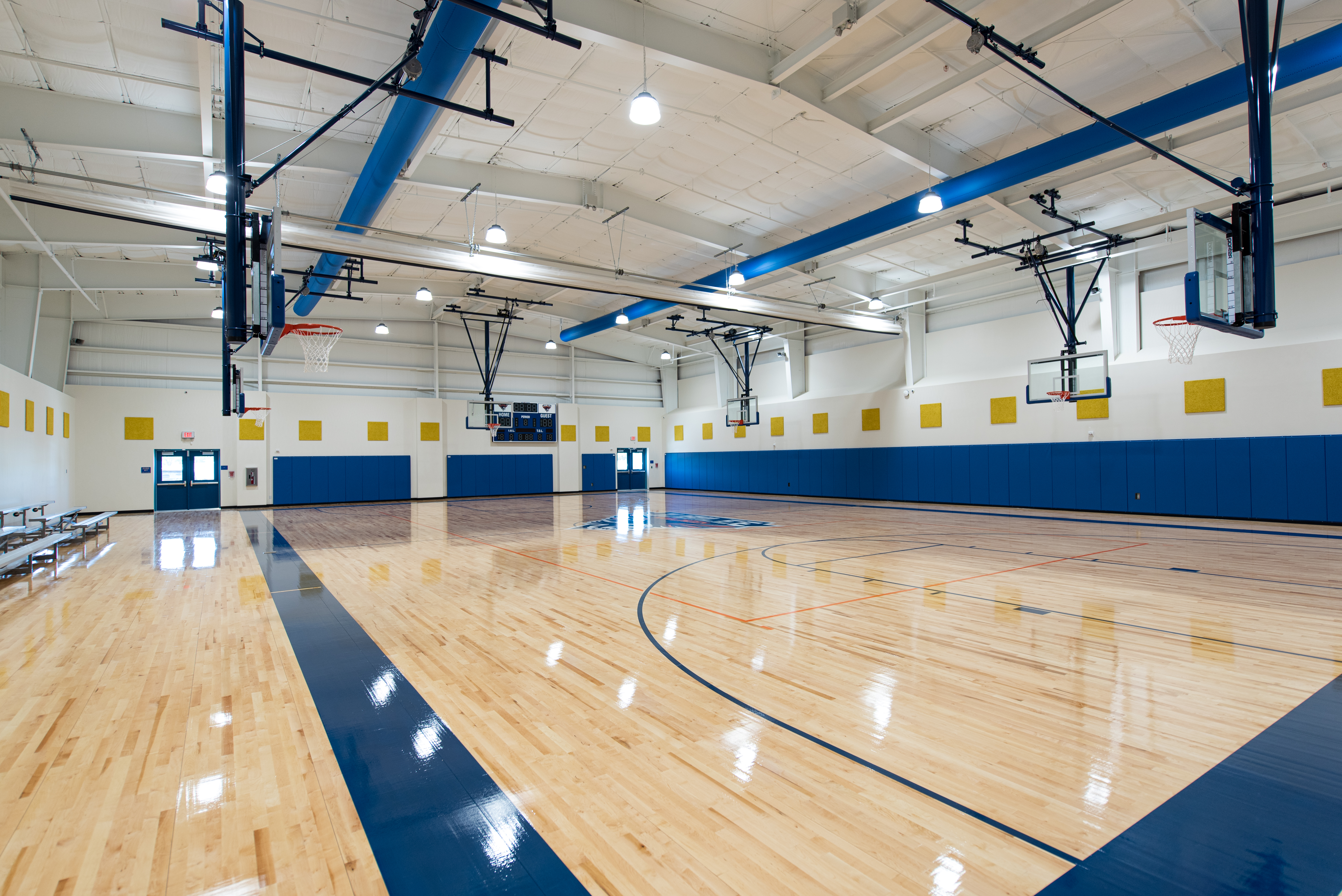 School gym built in college station, texas by Performance Charter School Development